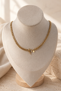 Collier chaîne royale - Acier inoxydable - 45 cm
