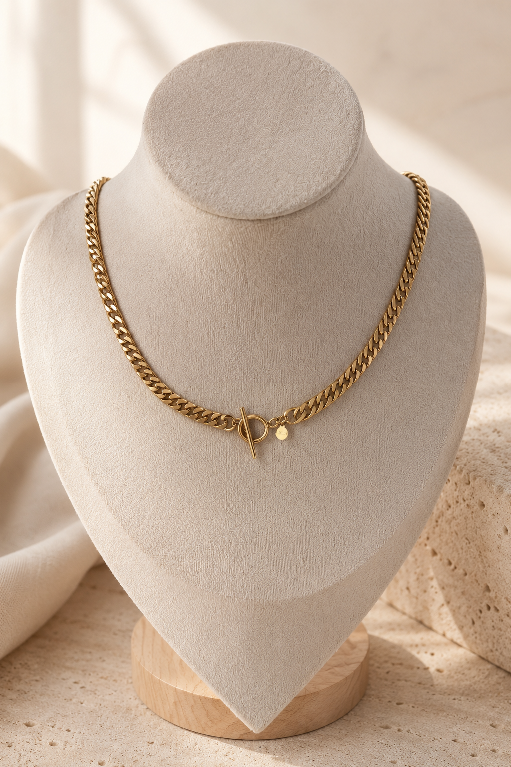 Collier chaîne royale - Acier inoxydable - 45 cm