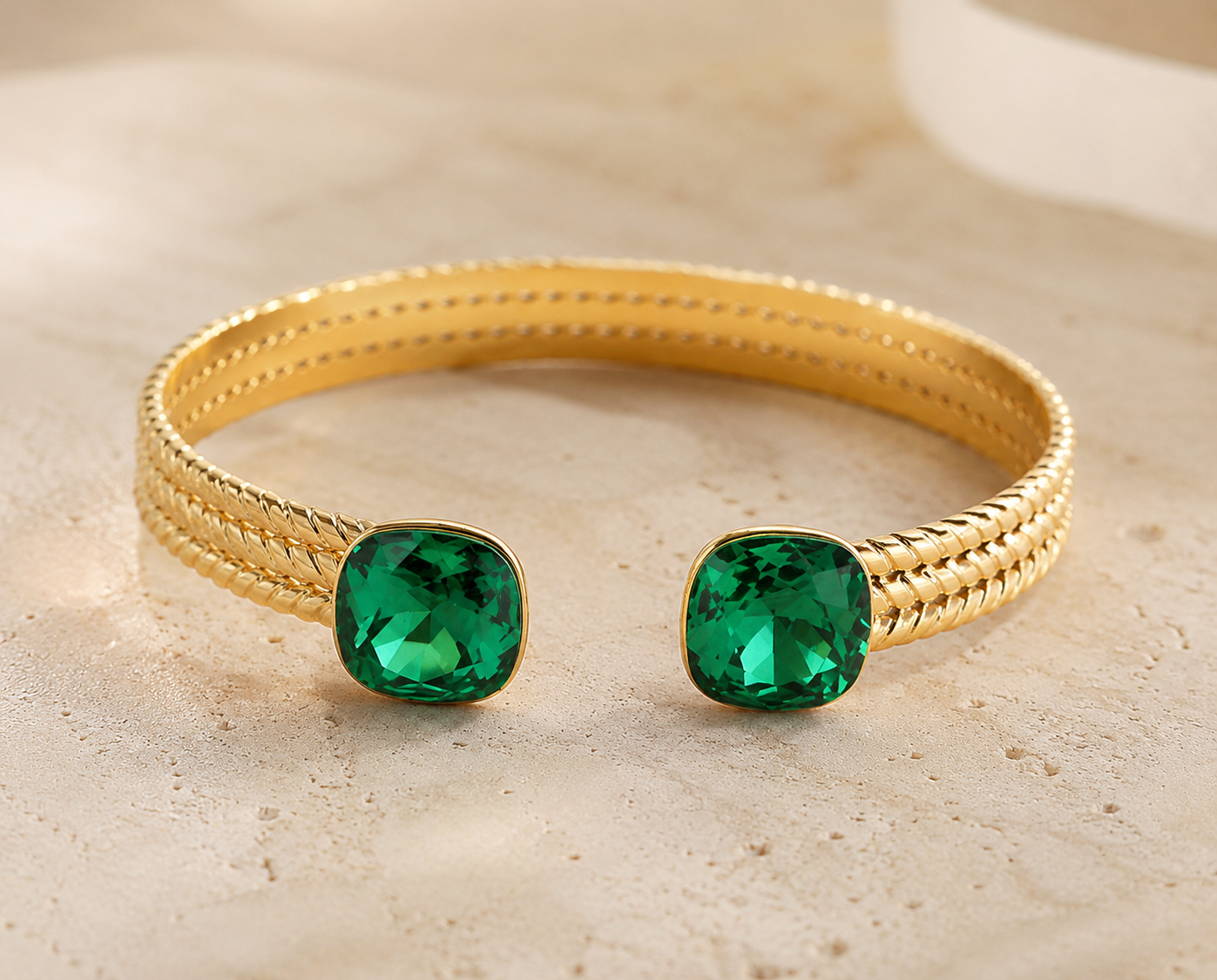 Bracelet Lumière verte - Cristaux Swarovski®