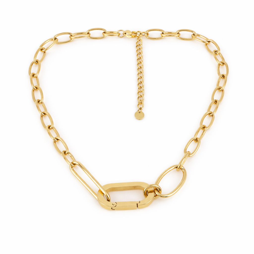 Collier Icon Chain - Acier inoxydable - 42+7cm