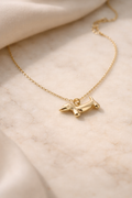 Collier Mini Dog Charm - Acier inoxydable - 40+5 cm