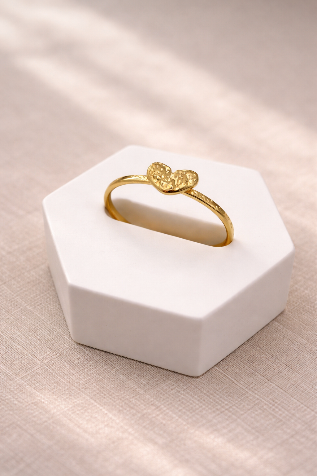 Bague petit cœur - Taille ajustable