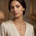 Collier Floria - Acier inoxydable - 50+5cm