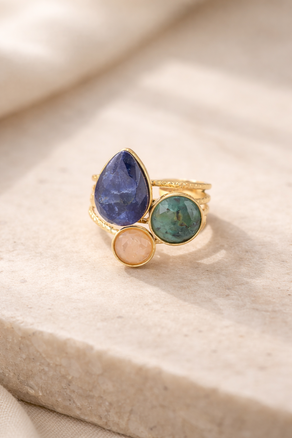 Bague Arabica Pierre naturelle - Taille ajustable