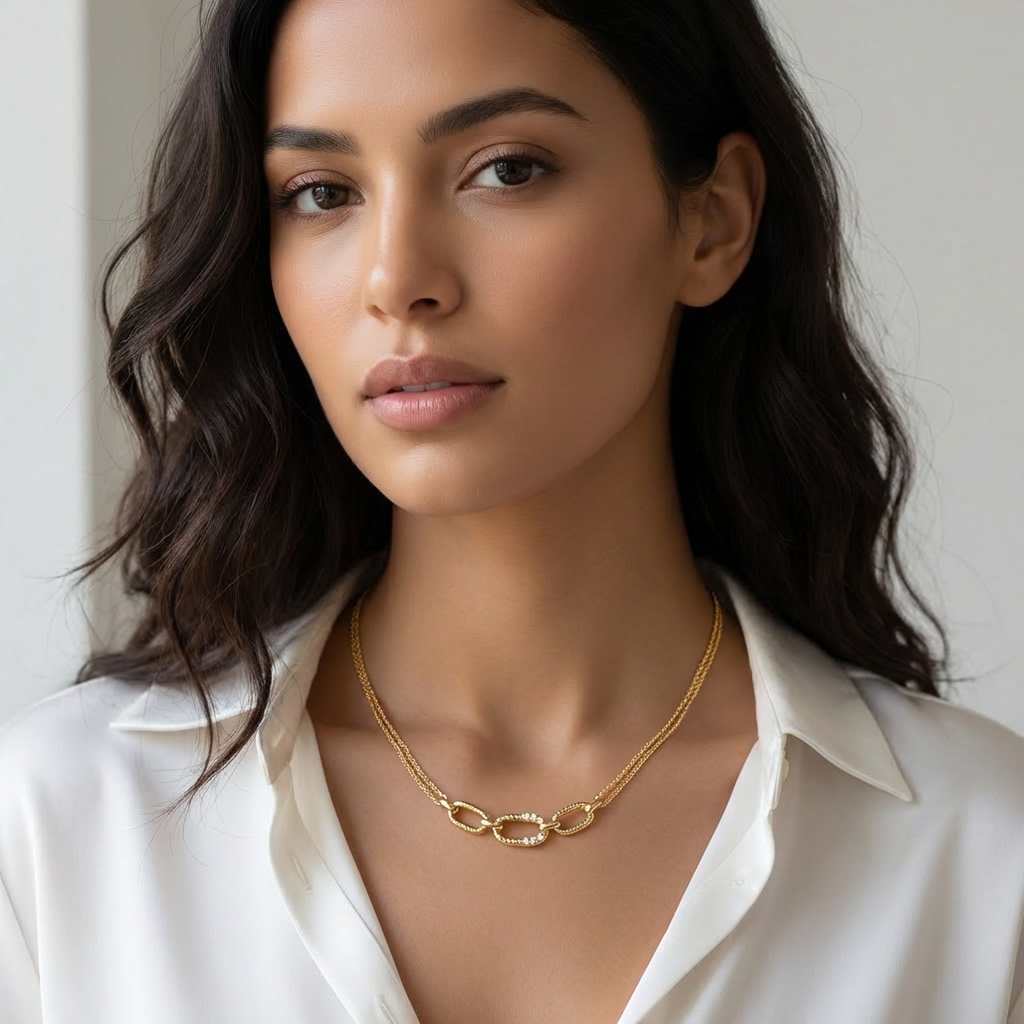 Collier Aurelia - Acier inoxydable - 40+5 cm