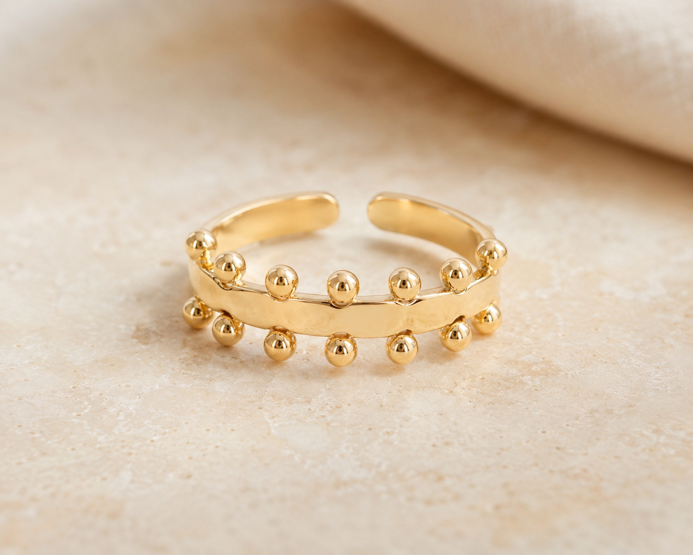 Bague Couronne - Taille ajustable