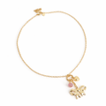 Collier butterfly - Acier inoxydable - 45 + 5 cm