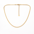 Collier Épure Or - Acier inoxydable - 39+7 cm