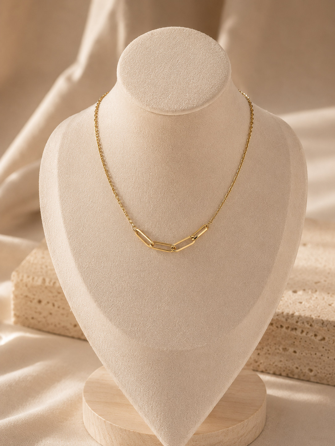 Collier velvet - Acier inoxydable - 39 + 5 cm