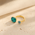 Bague Jade - Cristaux Swarovski®- Taille ajustable