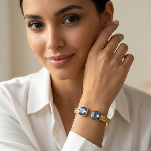Bracelet Lumière Turquoise - Cristaux Swarovski®