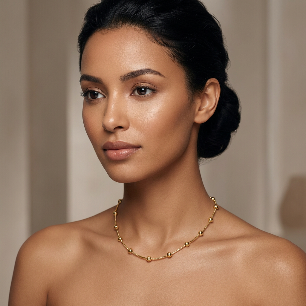 Collier Auréa- Acier inoxydable - 40+5cm