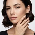 Bague Ovalia - Acier inoxydable - Taille ajustable