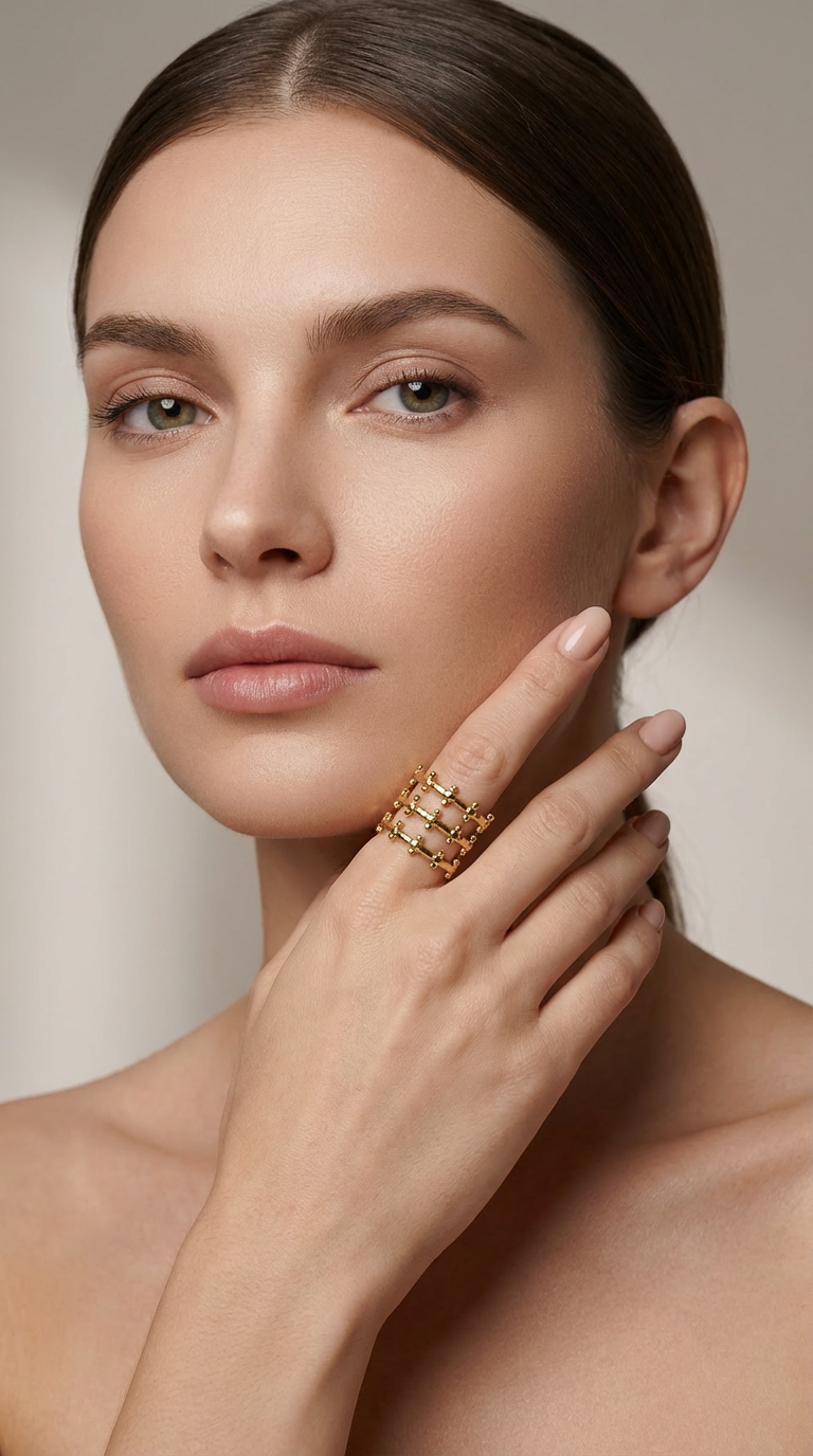 Bague Infinity 3 Rangs - Acier inoxydable - Taille ajustable