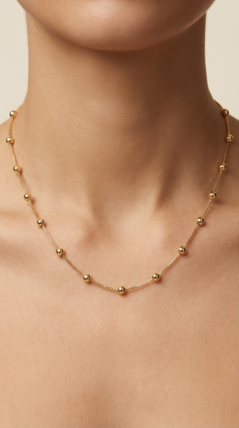 Collier Auréa- Acier inoxydable - 40+5cm