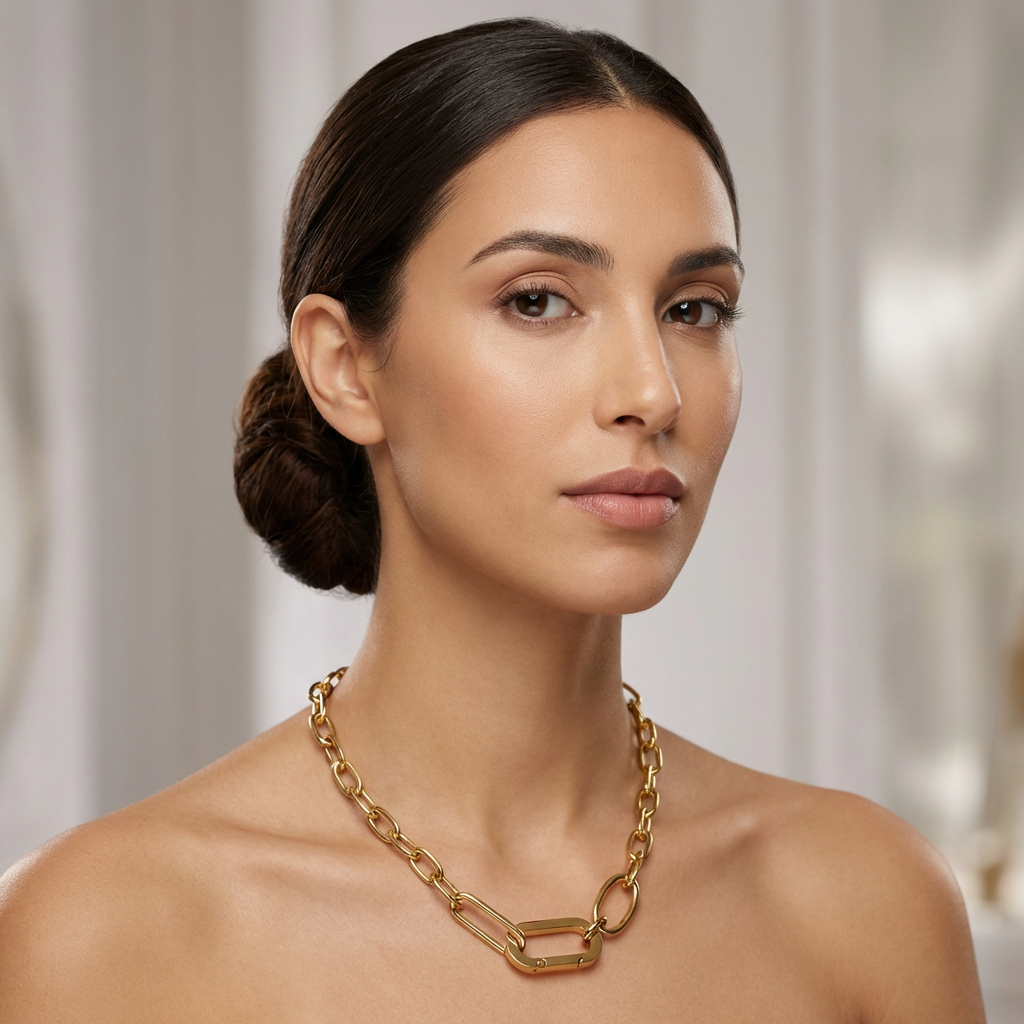 Collier Icon Chain - Acier inoxydable - 42+7cm